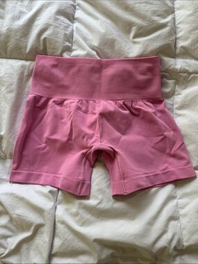 Gymshark High-Waist Pink Athletic Shorts